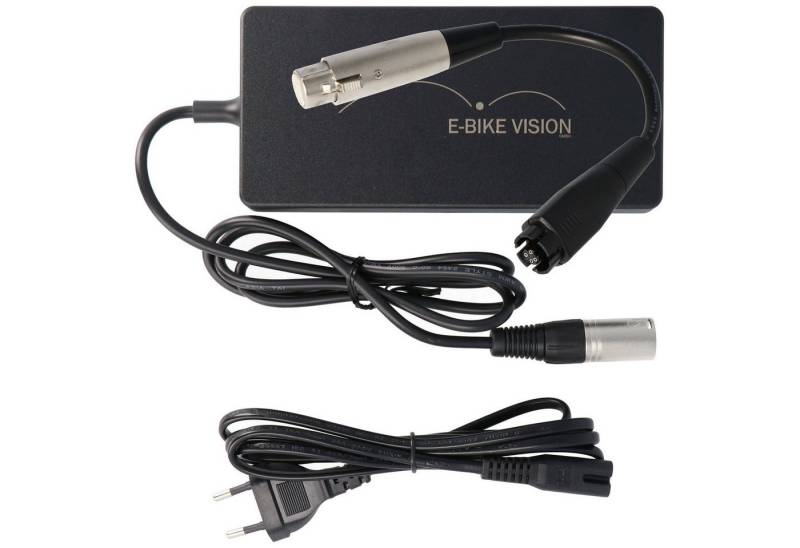 E-Bike Vision Ladegerät und Lade-Adapter nur passend für unsere E-Bike Nachbauakkus Akku 17000 mAh (36,0 V) von E-Bike Vision