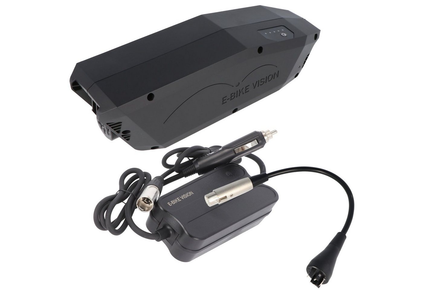 E-Bike Vision Unterrohr Power Pack E-Bike Akku lite inkl. Kfz-Ladegerät und Ladeada Akku E-Bike Vision Unterrohr Power Pack E-Bike Akku lite inkl. Kfz-Ladegerät und Ladeada Akku von E-Bike Vision