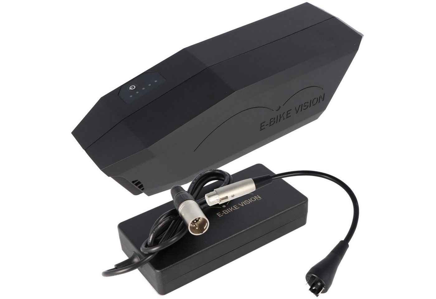 E-Bike Vision Unterrohr Power Pack lite E-Bike Akku inkl. Ladegerät und Ladeadapter Akku 10000 mAh (36,0 V) von E-Bike Vision