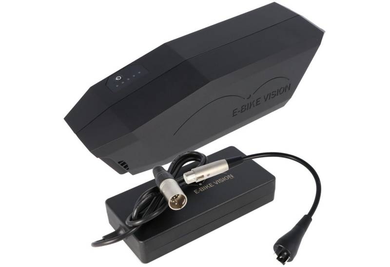E-Bike Vision Unterrohr Power Pack lite E-Bike Akku inkl. Ladegerät und Ladeadapter Akku 10000 mAh (36,0 V) von E-Bike Vision