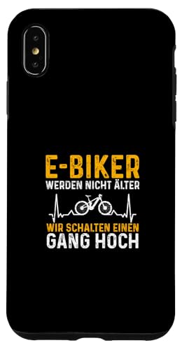 Hülle für iPhone XS Max Fahrrad Lustiges E-Biker Schalten Einen Gang Hoch von E Fahrrad Elektrofahrrad Radfahrer E-Bike Kleidung