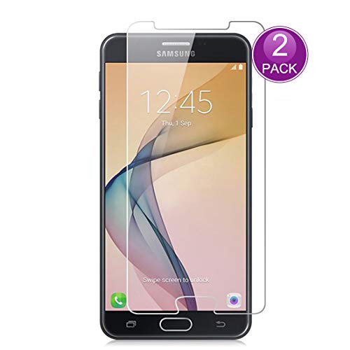 E-Hamii [2-Pack] Displayschutzfolie für Samsung Galaxy J7 Prime, 9H gehärtetes Glas Schutzabdeckung, HD Schutzfolie Anti-Kratz und Anti-Fingerabdruck (Hinweis: Nicht Volldeckung) von E-Hamii