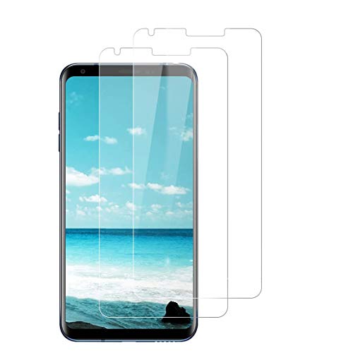 E-Hamii [2 Stück Gehärtetes Glas,Kompatibel mit LG V30,9H Displayschutzfolie[Kratzfest,Hochauflösend,Blasenfrei] 2.5D Double Defense Für LG V30 von E-Hamii