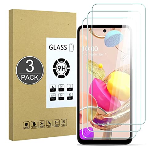 E-Hamii [3 Stück 9H Gehärtetes,Bruchsicheres Glas Kompatibel mit LG K42,[HD Kristall Klar] 0,33 mm Display Schutzfolie für LG K42 von E-Hamii