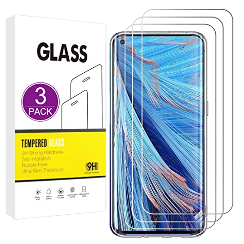 E-Hamii [3 Stück] 9H Gehärtetes,Bruchsicheres Glas Kompatibel mit OPPO Find X2 Neo,[HD Kristall Klar]0,33 mm Display Schutzfolie für OPPO Find X2 Neo von E-Hamii