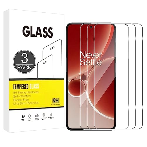 E-Hamii [3 Stück] 9H Gehärtetes,Bruchsicheres Glas Kompatibel mit OnePlus Nord 3/Ace 2V,[HD Kristall Klar]0,33 mm Display Schutzfolie für OnePlus Nord 3/Ace 2V von E-Hamii