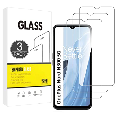 E-Hamii [3 Stück] 9H Gehärtetes,Bruchsicheres Glas Kompatibel mit OnePlus Nord N300 5G/Nord N20 SE,[HD Kristall Klar]0,33 mm Display Schutzfolie für OnePlus Nord N300 5G/Nord N20 SE von E-Hamii