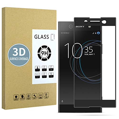 E-Hamii Displayschutzfolie Kompatibel mit Sony Xperia XA1 Ultra[Schwarz],[High Definition][Anti Scratch],Gehärtetem 3D-Glas,[Sensitive Response][Blasenfreie Installation] von E-Hamii