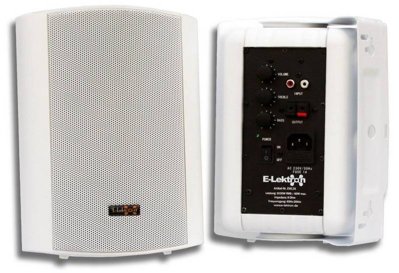 E-Lektron EWL5-A Lautsprecher Stereo (60 W, Aktives Lautsprecherpaar) von E-Lektron