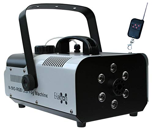 E-Lektron N-910-RGB Nebelmaschine 900W mit LED-Beleuchtung und Funk-Fernbedienung von E-Lektron
