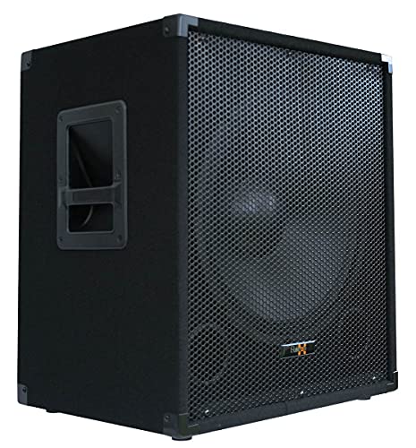 E-Lektron SUB-Q38A PA-Subwoofer Aktiv 15"/38cm Bass Lautsprecher Box mit integrierter Endstufe 600W-Peak von E-Lektron