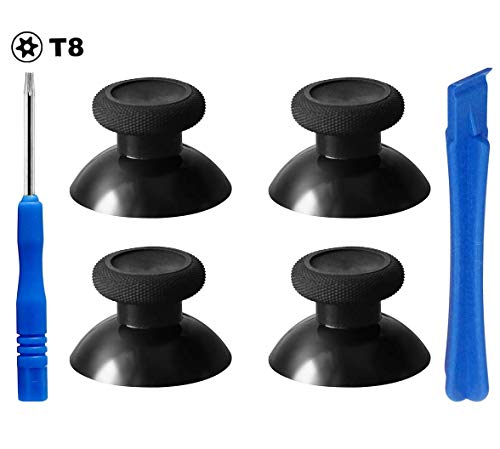 E-MODS GAMING Ersatz-Thumbsticks für Xbox One/PS4 Controller, Schwarz, 4 Stück von E-MODS GAMING