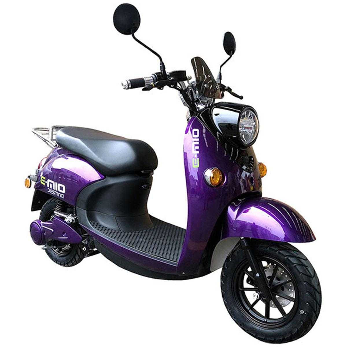 E-Mio DESTINA E-Roller violett (Max. 45km/h 2000W bis zu 50km li-ion Akku L1e-B) von E-Mio