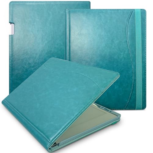 E NET-CASE Hülle für Remarkable 2 Digital Paper Tablet 10,3 Zoll (2020 veröffentlicht) - Premium PU-Leder mit Verstellbaren Winkeln und Kartenschlitz & Integrierter Stifthalter (Himmelblau) von E NET-CASE