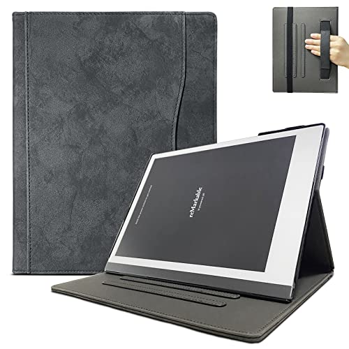 Hülle für Remarkable 2 Digital Paper Tablet 10.3 Zoll (2020 veröffentlicht) - Neues aktualisiertes Design Cover für Remarkable 2 10.3 Zoll Digital Paper mit Bleistifthalter Version,Black von E NET-CASE
