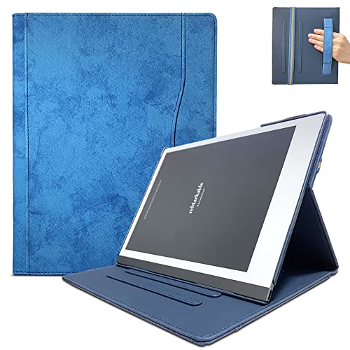Hülle für Remarkable 2 Digital Paper Tablet 10.3 Zoll (2020 veröffentlicht) - Neues aktualisiertes Design Cover für Remarkable 2 10.3 Zoll Digital Paper mit Bleistifthalter Version,Blue von E NET-CASE