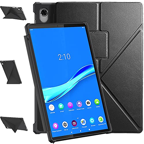 Lenovo Tab K10 TB-X6C6 / M10 FHD Plus (2. Generation) TB-X606F/X606X Tablet 10,3 Zoll (10,3 Zoll), weiche TPU-Hülle mit automatischer Weck- und Schlaffunktion (Schwarz) von E NET-CASE