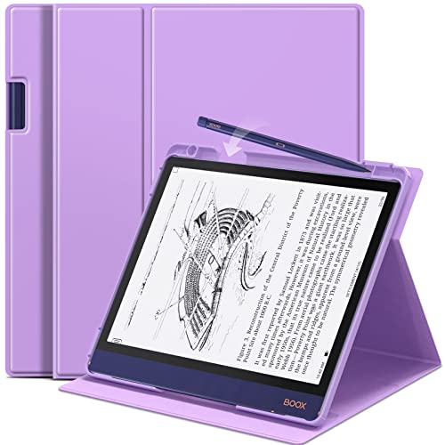 boox Note Air 2 Book-Style Rechts Stiftschlitz Front Support Voltage Modell (Lila) von E NET-CASE