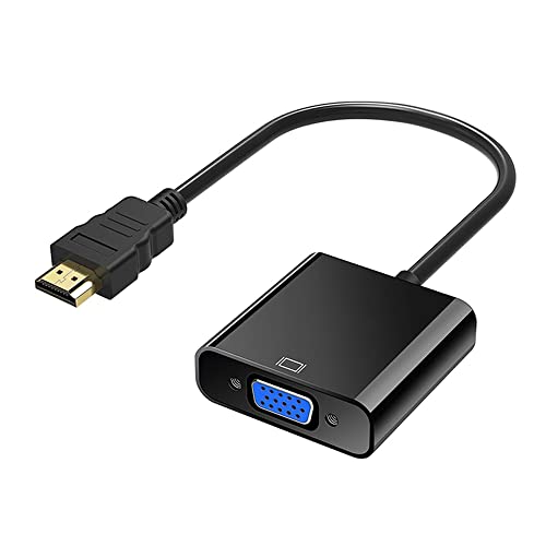 E-T HDMI > VGA Adapter HDMI Stecker > VGA Buchse Konverter PC Computer Beamer 15 cm Full HD1080P von E-T
