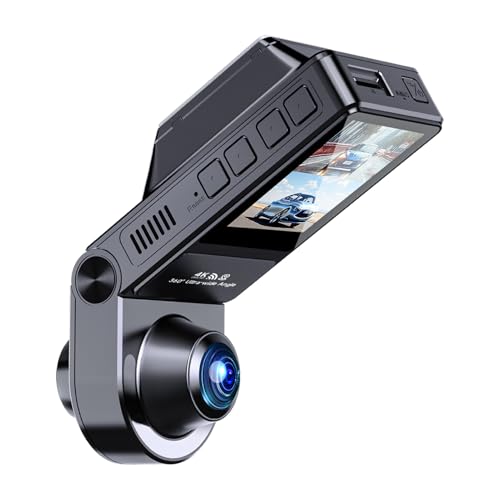E-YEEGER Dashcam Auto 360° Panorama, 4K+2.5KFull HD Dash Cam, 2" IPS-Bildschirm Mini Auto Kamera, 8G interne Linse/6G Frontlinse, HDR,Infrarot-Nachtsicht, 24 Stunden Parkmodus, 64 GB SD Karte E-YEEGER Dashcam Auto 360° Panorama, 4K+2.5KFull HD Dash Cam, 2" IPS-Bildschirm Mini Auto Kamera, 8G interne Linse/6G Frontlinse, HDR,Infrarot-Nachtsicht, 24 Stunden Parkmodus, 64 GB SD Karte von E-YEEGER
