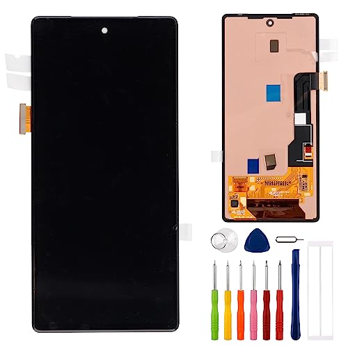 E-YIIVIIL Neuer Ersatz LCD Display Kompatibel mit Google Pixel 7A GWKK3 GHL1X 6.1" LCD Display Touch Screen Assembly with Tools Fingerprint Supported（with Frame） von E-YIIVIIL