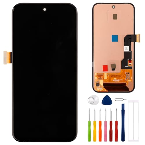 E-YIIVIIL Neuer Ersatz LCD Display Kompatibel mit Google Pixel 8A GKV4X,G6GPR,G8HHN,G576D 6.1" LCD Display Touch Screen Assembly with Tools Fingerprint Supported（with Frame） von E-YIIVIIL