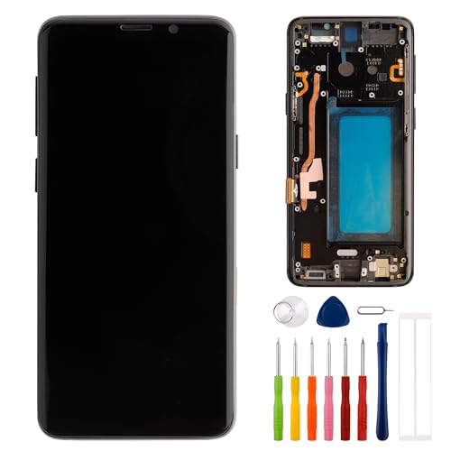 E-YIIVIIL Neuer Ersatz TFT Display Kompatibel mit Samsung Galaxy S9 SM-G960F SM-G960 5.8" LCD Display Touch Screen Assembly with Tools Fingerprint not Supported（with Frame） von E-YIIVIIL