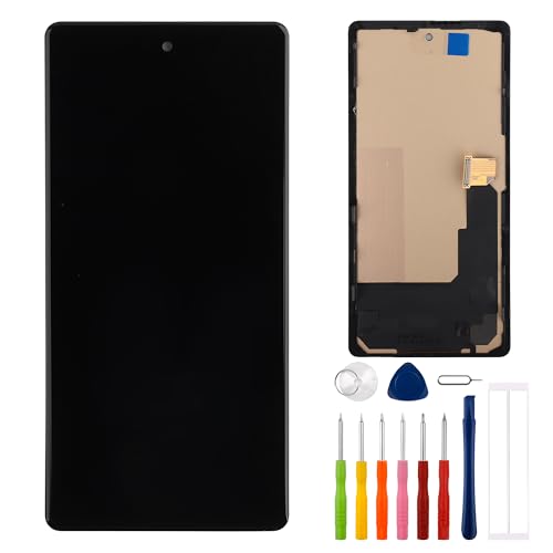 E-YIIVIIL Neuer Ersatz TFT Display [Unterstützt Keine Fingerabdruckerkennung] Kompatibel mit Google Pixel 6A GX7AS GB62Z 6.1" LCD Display Touch Screen Assembly with Tools（Kein Rahmen） von E-YIIVIIL