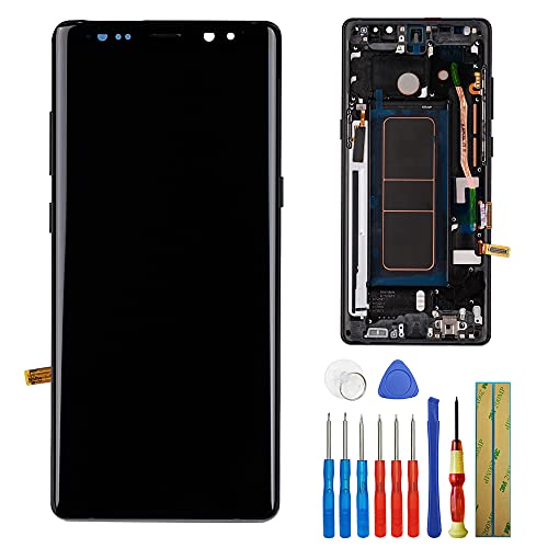 E-YIIVIIL Super Amoled Display Kompatibel mit Samsung Galaxy Note8 SM-N950F SM-N950U 6.3" inch LCD Touch Screen Display Assembly with Tools+Frame von E-YIIVIIL