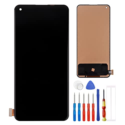 E-YIIVIIL TFT Display Kompatibel mit OnePlus Nord 2 DN2101, DN2103 6.43" LCD Display Touch Screen Assembly with Tools Schwarz（Kein Rahmen） von E-YIIVIIL