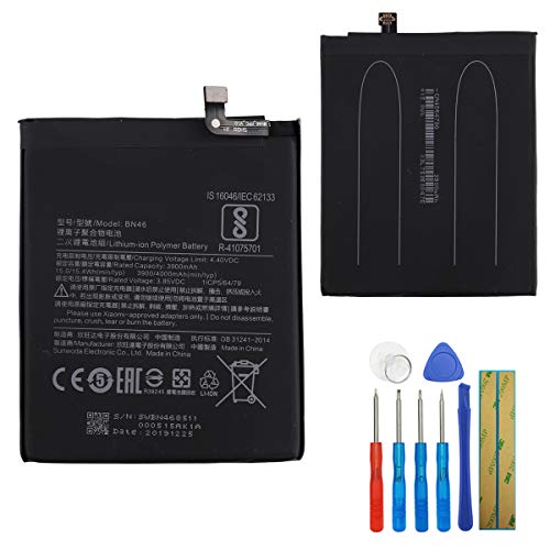 E-yiiviil Battery BN46 Compatible with Xiaomi Redmi Note 8/Note 8T Redmi 7 Redmi Note 6/Note 6 PRO with Tools von E-YIIVIIL