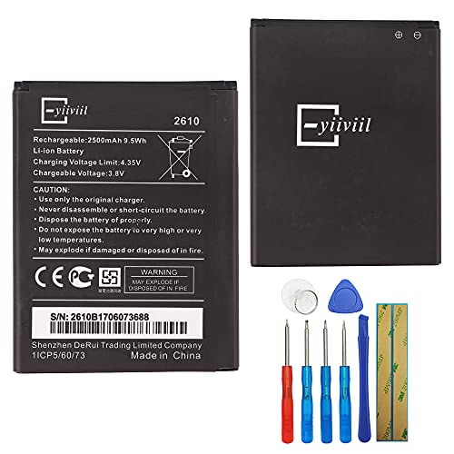 E-yiiviil ErSatzakku WIKO 2610 Kompatibel mit Wiko Y60 Jerry 2 Jerry 3 Tommy 3 with Tools von E-YIIVIIL