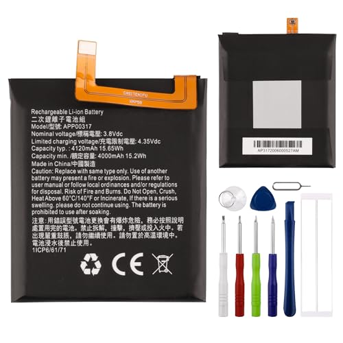 E-yiiviil Ersatzakku APP00317 Battery Kompatibel mit Caterpillar Cat S62 PRO with Tools von E-YIIVIIL