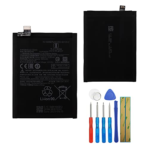 E-yiiviil Ersatzakku BM4W Kompatibel mit Xiaomi Mi 10T Lite 5G Redmi Note 9 Pro 5G with Tools E-yiiviil Ersatzakku BM4W Kompatibel mit Xiaomi Mi 10T Lite 5G Redmi Note 9 Pro 5G with Tools von E-YIIVIIL