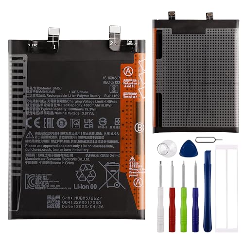 E-yiiviil Ersatzakku BM5J Kompatibel mit Xiaomi Mi 12T / 12T Pro with Tools E-yiiviil Ersatzakku BM5J Kompatibel mit Xiaomi Mi 12T / 12T Pro with Tools von E-YIIVIIL