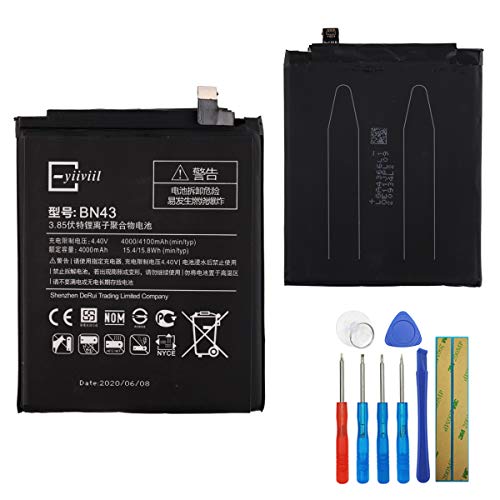 E-yiiviil Ersatzakku BN43 Kompatibel mit Xiaomi Redmi Note 4X with Tools E-yiiviil Ersatzakku BN43 Kompatibel mit Xiaomi Redmi Note 4X with Tools von E-YIIVIIL