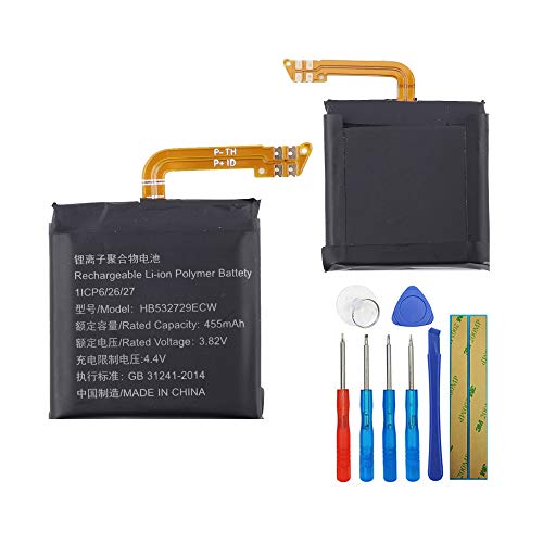 E-yiiviil Ersatzakku HB532729ECW Compatible with Huawei Watch GT2 46MM with Tools E-yiiviil Ersatzakku HB532729ECW Compatible with Huawei Watch GT2 46MM with Tools von E-YIIVIIL