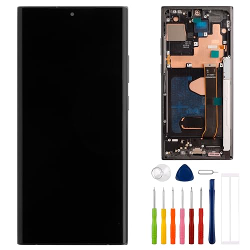 E-yiiviil Unterstützt Fingerabdruck-OLED-Digitalanzeige, kompatibel mit Samsung Galaxy Note 20 Ultra 5G SM-N986B, SM-N986B/DS, 17,5 cm (6,9 Zoll) LCD-Display, Touchscreen, Montage mit Werkzeug (mit von E-YIIVIIL