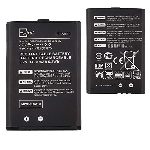 New Battery KTR-003 Kompatibel mit New Nintendo 3DS N3DS von E-YIIVIIL