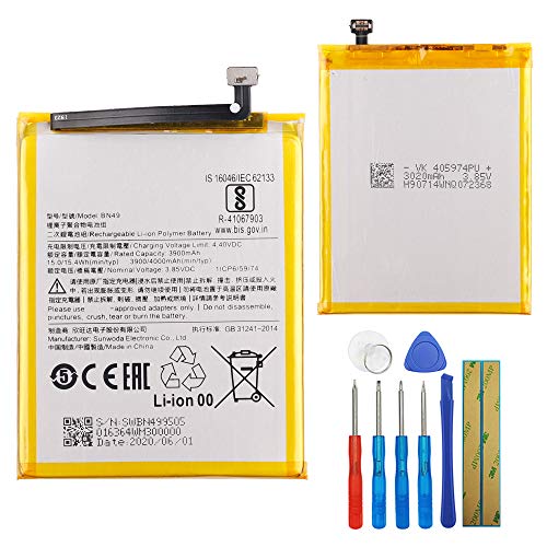 Replacement Battery BN49 Kompatibel mit XiaoMi Redmi 7A M1903C3EC with Tools von E-YIIVIIL