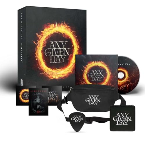 Any Given Day, Neues Album 2024, Limitless, Exklusive Limitierte Fan-Box Set inkl. CD, Hip-Bag, Gitarren-Plektren, Sticker & Patch Any Given Day, Neues Album 2024, Limitless, Exklusive Limitierte Fan-Box Set inkl. CD, Hip-Bag, Gitarren-Plektren, Sticker & Patch von E d e l