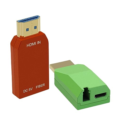 E-link Mini-4K-HDMI-Faser-Extender – HDMI-zu-Faser-Konverter, Mini 4K/30Hz HDMI über Single-Core Multimode-Faser-Extender bis zu 300 m, OM3 Multi-Mode-Faser E-link Mini-4K-HDMI-Faser-Extender – HDMI-zu-Faser-Konverter, Mini 4K/30Hz HDMI über Single-Core Multimode-Faser-Extender bis zu 300 m, OM3 Multi-Mode-Faser von E-link