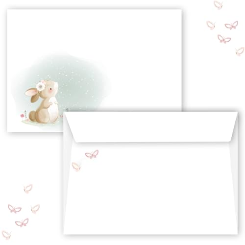 Briefumschlag C6 Haftklebend Selbstklebende 25-50 Stück Briefumschläge Kuvert Briefkuvert in Weiß und mit Osterhasen, 80 g/m² 114 x 162 mm Hochzeit Geburtstag Einladung Danksagung (25) von E&G Klasse