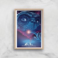 E.T. The Extra-Terrestrial X Ghoulish Print Giclee Art Print - A2 - Wooden Frame von E.T. the Extra-Terrestrial