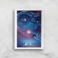 E.T. The Extra-Terrestrial X Ghoulish Print Giclee Art Print - A3 - White Frame von E.T. the Extra-Terrestrial