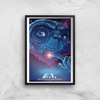 E.T. The Extra-Terrestrial X Ghoulish Print Giclee Art Print - A4 - Black Frame von E.T. the Extra-Terrestrial