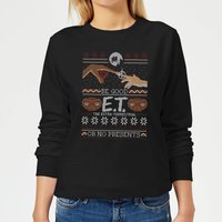 E.T. the Extra-Terrestrial Be Good or No Presents Damen Weihnachtspullover – Schwarz - M von E.T. the Extra-Terrestrial