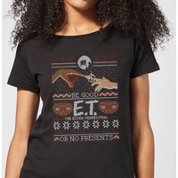 E.T. the Extra-Terrestrial Be Good or No Presents Women's T-Shirt - Black - L von E.T. the Extra-Terrestrial