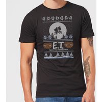 E.T. the Extra-Terrestrial Christmas Men's T-Shirt - Black - 4XL von E.T. the Extra-Terrestrial