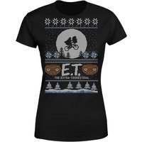 E.T. the Extra-Terrestrial Christmas Women's T-Shirt - Black - XL von E.T. the Extra-Terrestrial